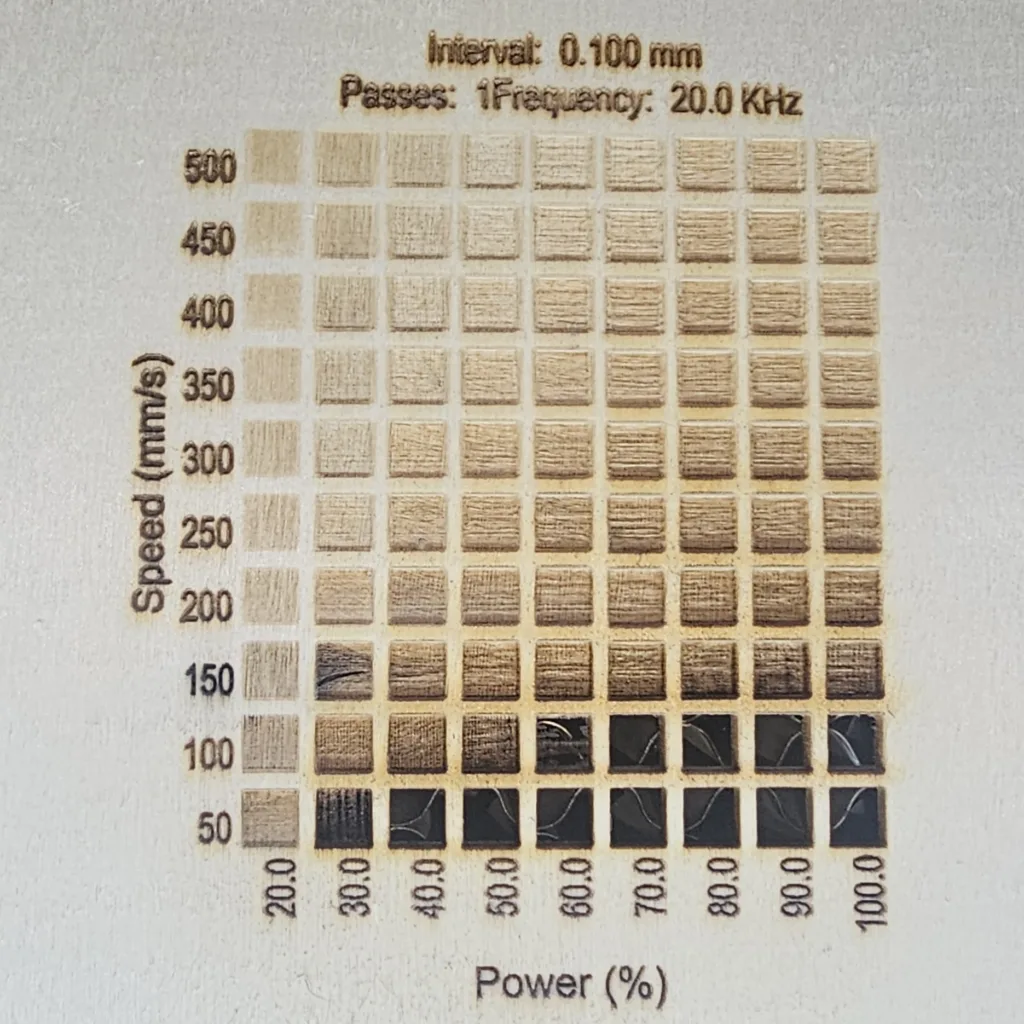 2mm Basswood Engrave Test Results with Monport Onyx 55w CO2