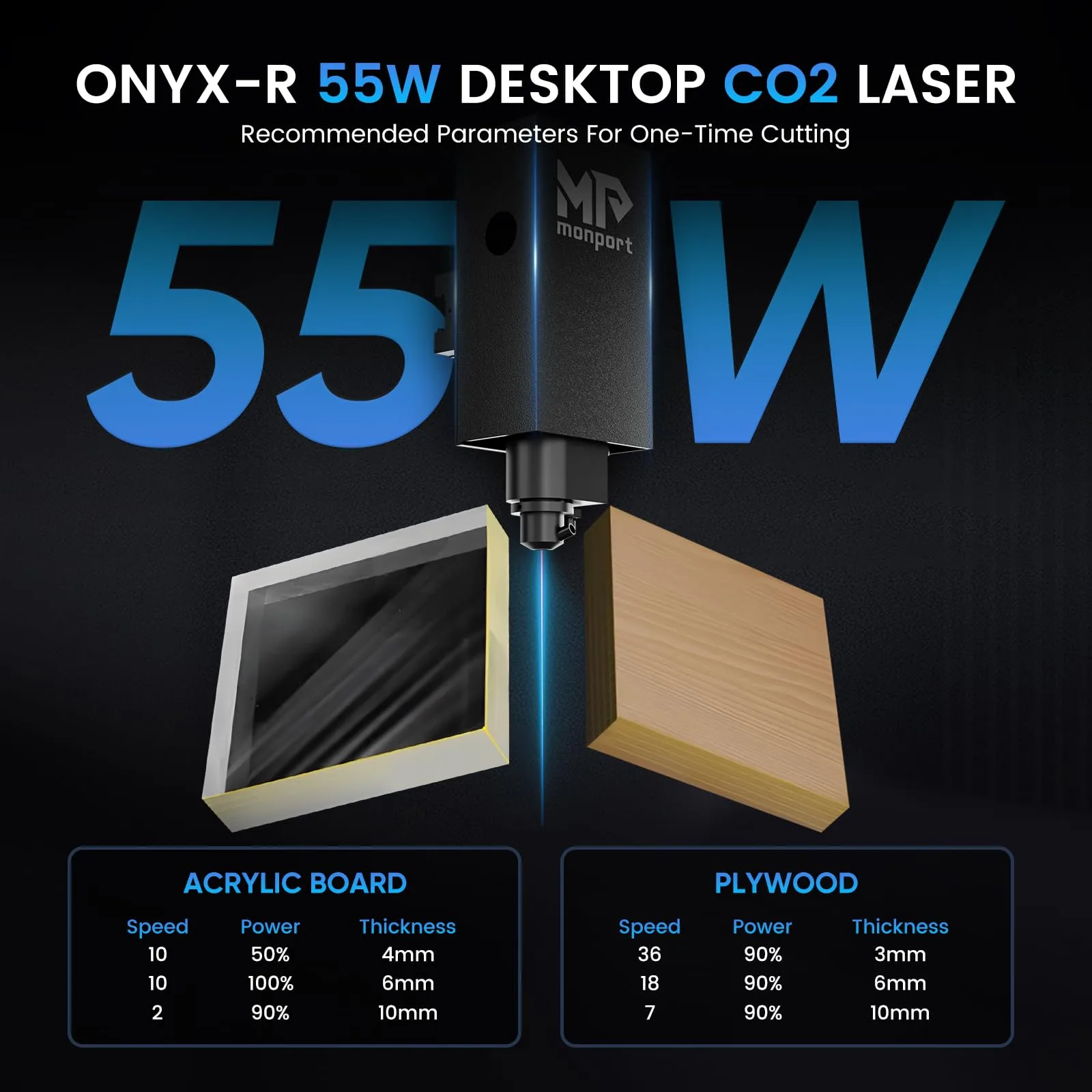 Laser Engraver - Monport Onyx 50W