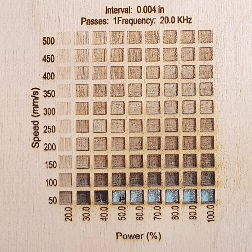 3.175 mm Baltic Birch Plywood Engrave Results with Monport Onyx 50W Laser Engraver