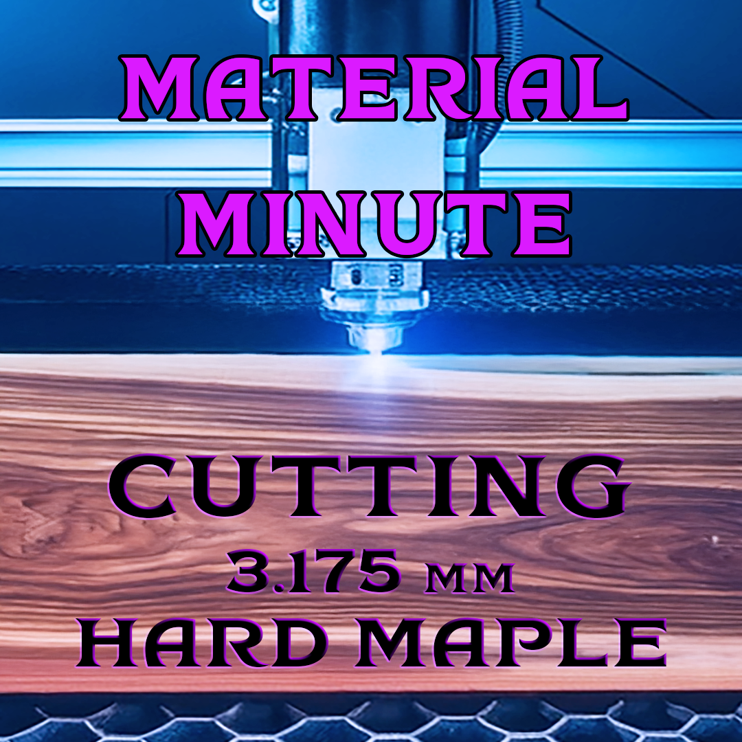 3.175 mm Hard Maple Cut Results with Monport Onyx 50W Laser Engraver