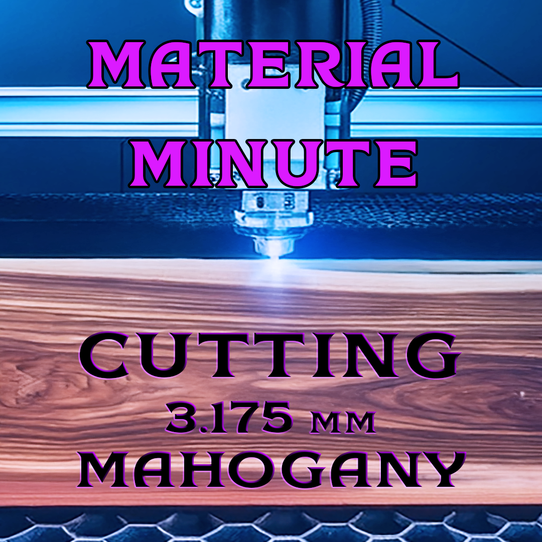 3.175 mm Mahogany Cut Results with Monport Onyx 50W Laser Engraver